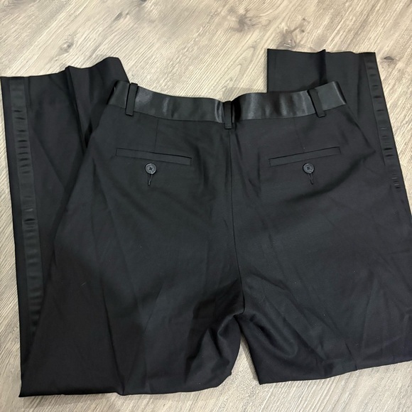 Calvin Klein Women’s Size 18 Dress Pants Slim Ankle Black Career Office Satin - Picture 9 of 9